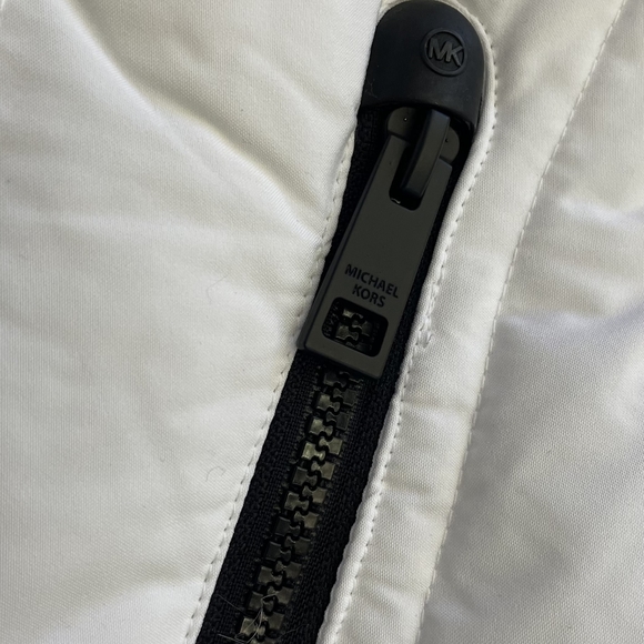 NWT Stunning Michael Kors Belted White Winter Coat Designer MK Jacket M - 2X - Picture 12 of 15